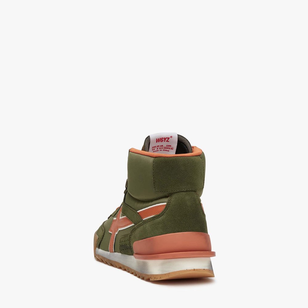 Basket W6YZ Army Green/Orange Homme | GDA-22717591